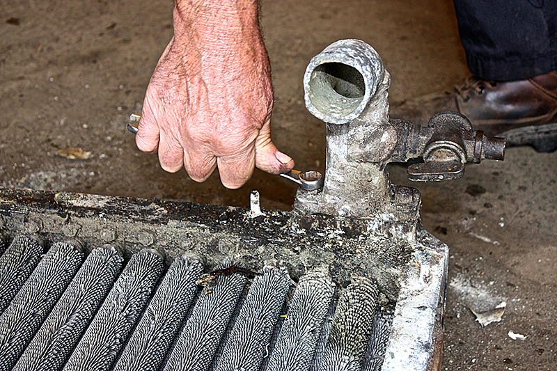 Leyland Leopard Radiator Recore Before