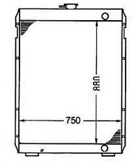 Radiator for the Caterpillar 320B Excavator