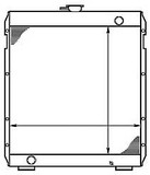 Radiator for the Caterpillar 315 Excavator (Brass Tank)