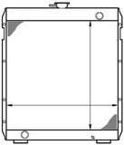 Radiator for the Caterpillar 318 Excavator