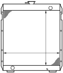 Radiator for the Caterpillar 318 Excavator
