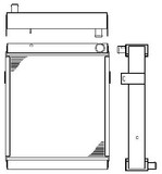 Radiator for the JCB 2CX Backhoe Loader