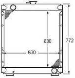 Radiator for the Caterpillar 312CL Excavator