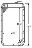 Radiator for the Caterpillar 320 Excavator Copper & Brass version