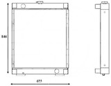 Radiator for the Caterpillar 312C Excavator