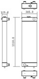Radiator for the Komatsu PC210LC-8K Excavator