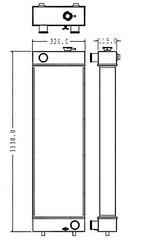 Radiator for the Caterpillar 315 Excavator