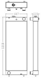 Radiator for the Komatsu PC300-8 Excavator