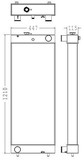 Radiator for the Komatsu PC350LC-8 Excavator