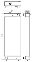 Radiator for the Komatsu PC350LC-8 Excavator