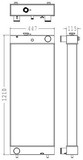 Radiator for the Komatsu PC400LC-7 Excavator