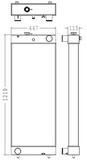 Radiator for the Komatsu PC450-7K Excavator