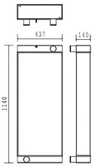Radiator for the JCB 456 Loading Shovel