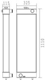 Radiator for the Komatsu PC240-8 Excavator