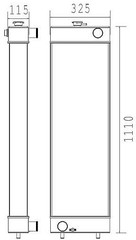 Radiator for the Komatsu PC240-8 Excavator
