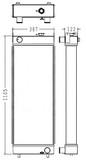 Radiator for the Caterpillar 320D Excavator