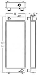 Radiator for the Caterpillar 320D Excavator