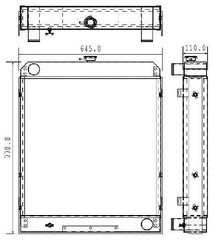 Radiator for the JCB 410 Wheel Loader