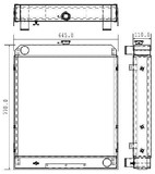 Radiator for the JCB 412 Wheel Loader