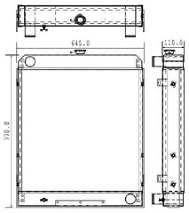 Radiator for the JCB 412 Wheel Loader