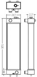 Radiator for the Komatsu US-8