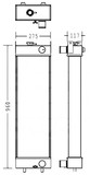 Radiator for the Caterpillar 312DL Excavator