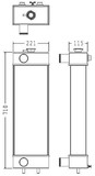 Radiator for the Komatsu PC50MR-2 Excavator
