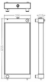 Radiator for the Komatsu WA430-6 Wheel Loader