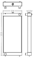 Radiator for the Komatsu WA430-6 Wheel Loader
