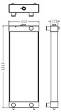 Radiator for the Komatsu WA470-6 Wheel Loader