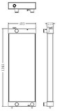 Radiator for the Komatsu PC600-8R Excavator
