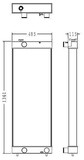 Radiator for the Komatsu PC600-8 Excavator