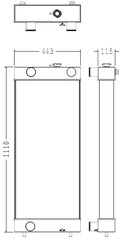 Radiator for the Komatsu HM300-2 Dump Truck