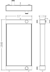 Radiator for the Komatsu HM350-2 Dump Truck