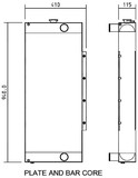 Radiator for the JCB JS160W Tier 3 Wheeled Excavator