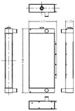 Radiator for the JCB JS160W Tier 3 Wheeled Excavator