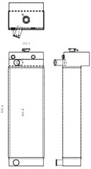 Radiator for the JCB 629 Telehandler