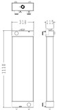 Radiator for the Komatsu C160 LC-8 Excavator