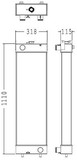 Radiator for the Komatsu PC180 NZU Excavator