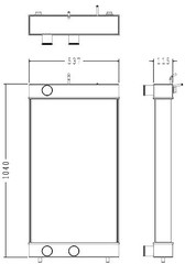 Radiator for the Komatsu HM350-2 Dump Truck