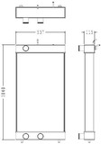 Radiator for the Komatsu HM400-2 Dump Truck