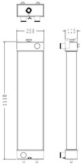 Radiator for the Komatsu PPC130-8 Excavator