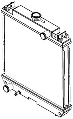Radiator for a JCB Mini Digger