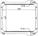 Radiator for the JCB 3CX Backhoe Loader
