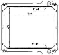 Radiator for the JCB 3CX Backhoe Loader