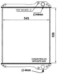 Radaitor for a JCB Loadall