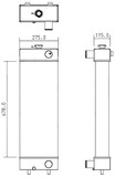 Radiator for the Komatsu WA150-5 Wheel Loader