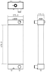 Radiator for the Komatsu WA150-5 Wheel Loader