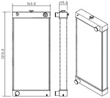 Radiator for the Komatsu WA430-6 Wheel Loader