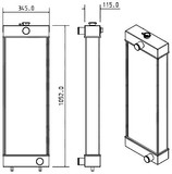 Radiator for the Komatsu WA320PZ-6 Wheel Loader